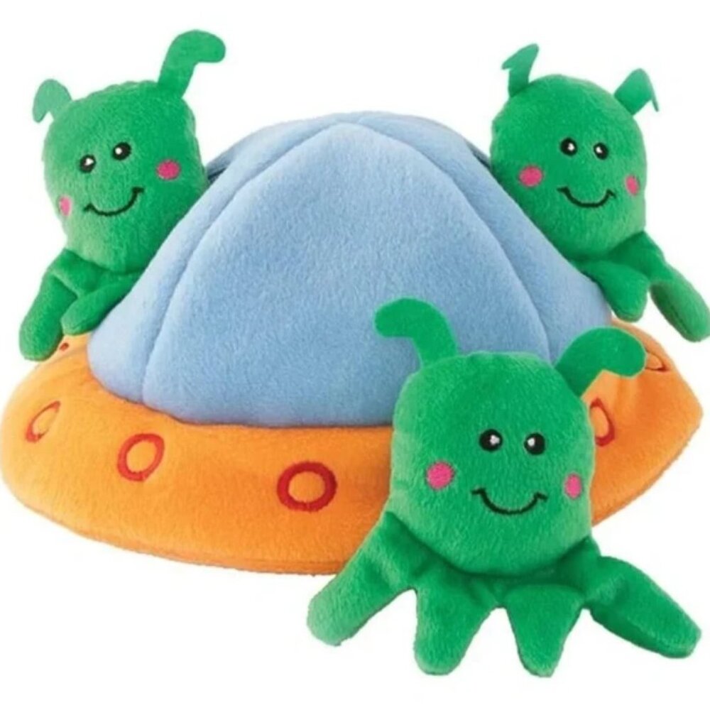 Zippy Paws Zippy Burrow - Aliens in UFO Game, Dog Toy - BRAND NEW WITH TAG